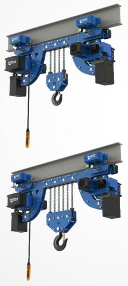 European Electric Chain Hoist With Electric Trolley(Low Headroom Type)
