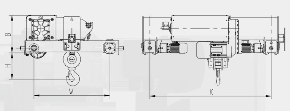 NRT series trolley drawing