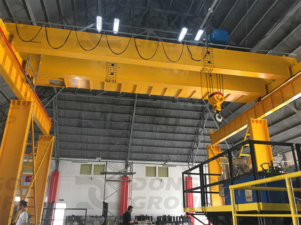 30 ton electric wire rope hoist installed on LH overhead crane