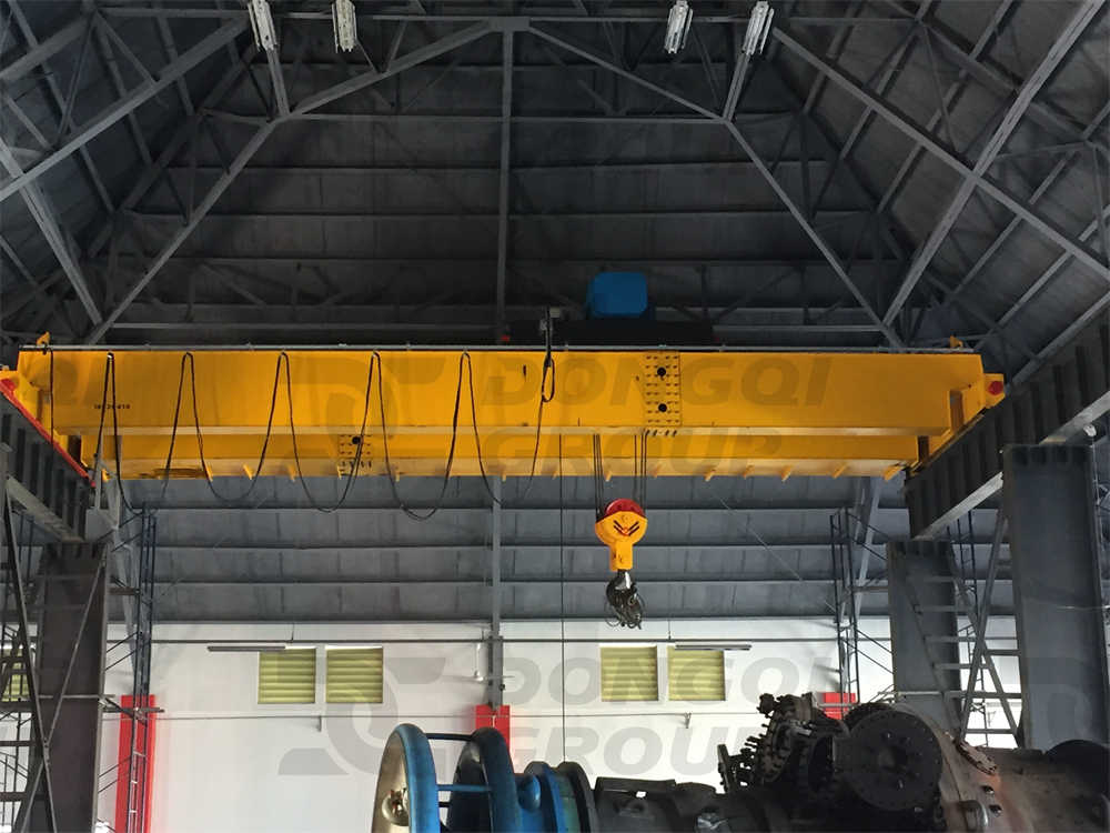 30 ton electric wire rope hoist installed on LH overhead crane