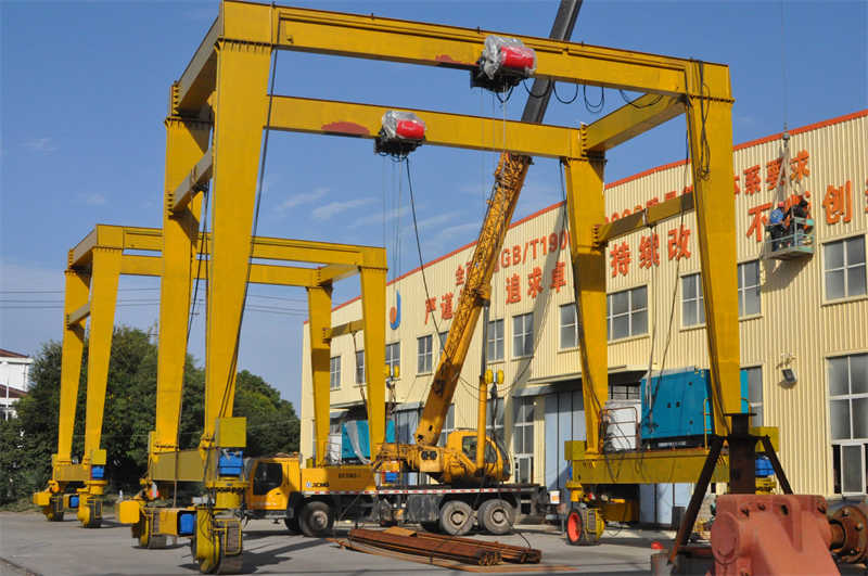 Double Girder Rubber Tyred Gantry Crane