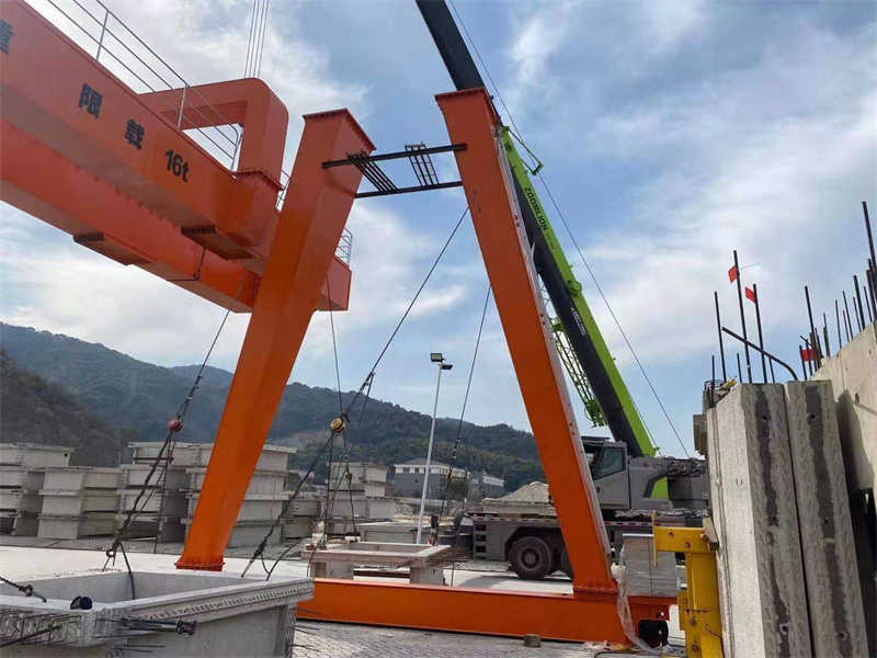 Installation of gantry crane